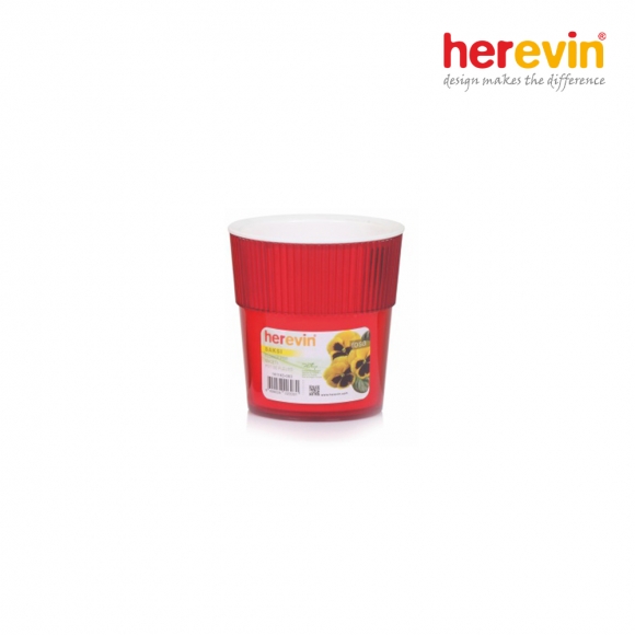 [튀르키예 헤르빈] HV 로즈 원형 화분 390ml (레드)