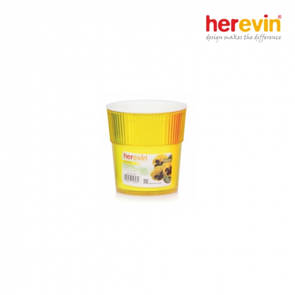 [튀르키예 헤르빈] HV 로즈 원형 화분 390ml (옐로우)