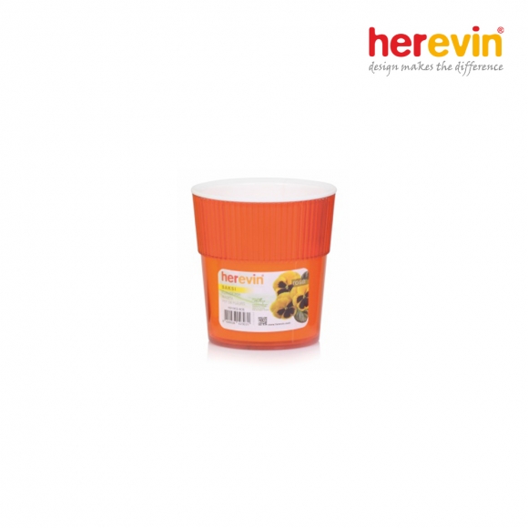 [튀르키예 헤르빈] HV 로즈 원형 화분 390ml (오렌지)