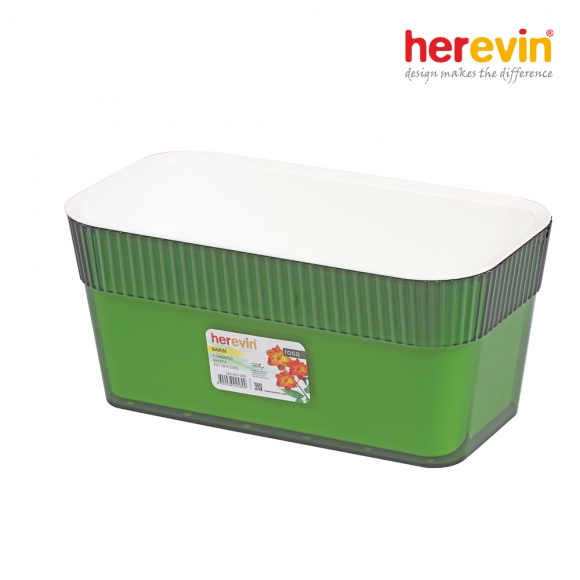 [튀르키예 헤르빈] HV 로즈 직사각 화분 12L (그린)