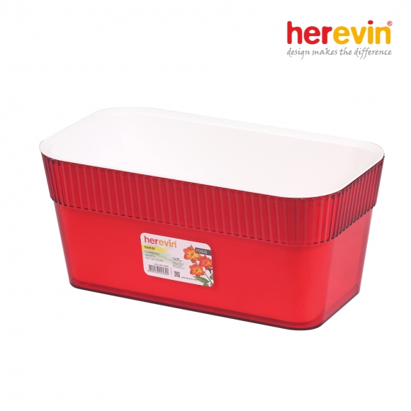[튀르키예 헤르빈] HV 로즈 직사각 화분 12L (레드)