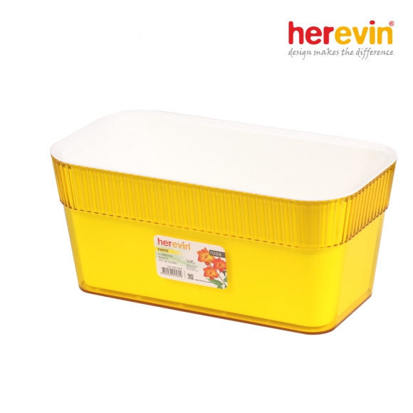 [튀르키예 헤르빈] HV 로즈 직사각 화분 12L (옐로우)
