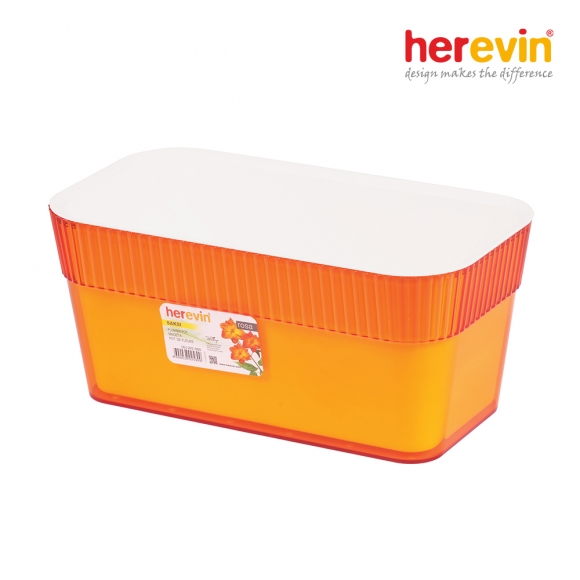 [튀르키예 헤르빈] HV 로즈 직사각 화분 12L (오렌지)