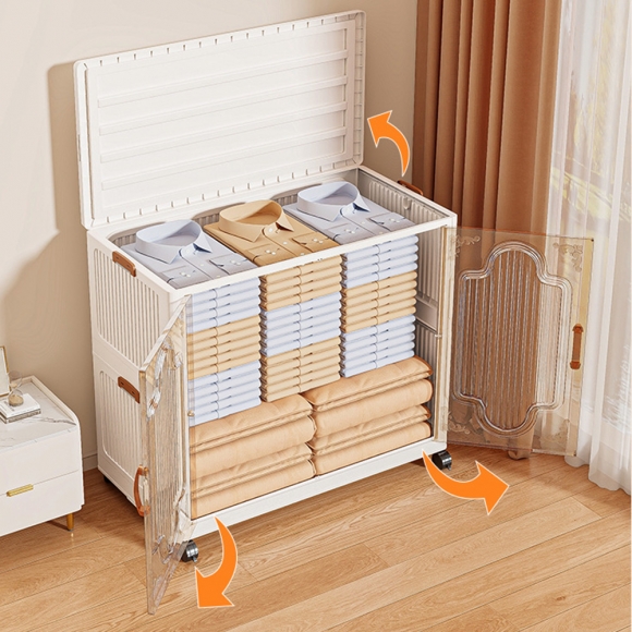 폴딩 리빙박스 이불옷정리 장난감 수납함C-2(색상)