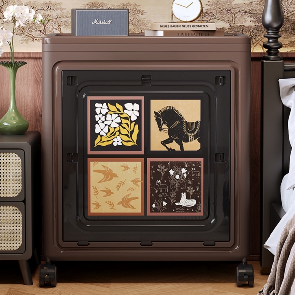 폴딩 리빙박스 이불옷정리 장난감 수납함D-3(색상)