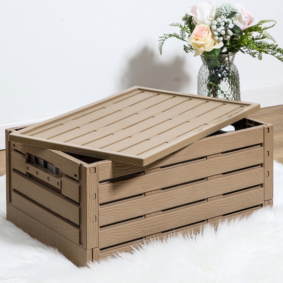 폴딩 리빙박스 이불옷정리 장난감 수납함 2p세트G-1(색상)