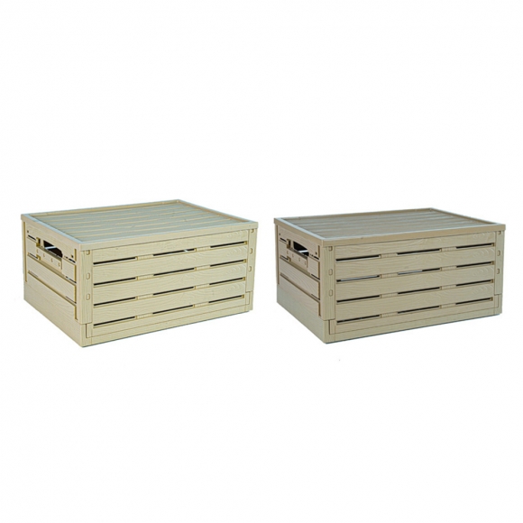 폴딩 리빙박스 이불옷정리 장난감 수납함 2p세트G-2(색상)