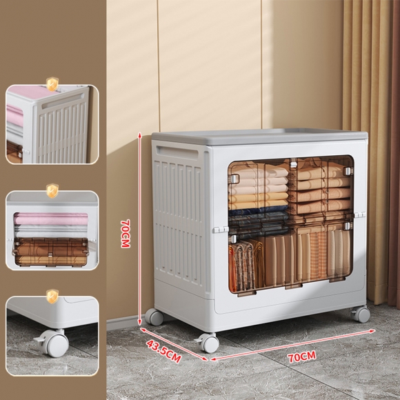 폴딩 리빙박스 이불옷정리 장난감 수납함H-2