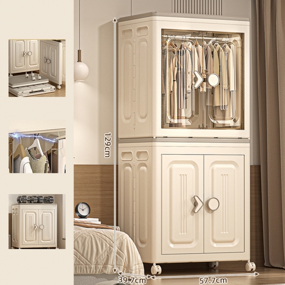 폴딩 리빙박스 이불옷정리 장난감 수납함 2p세트I-2(색상)