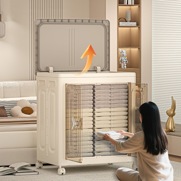 폴딩 리빙박스 이불옷정리 장난감 수납함I-3(색상)