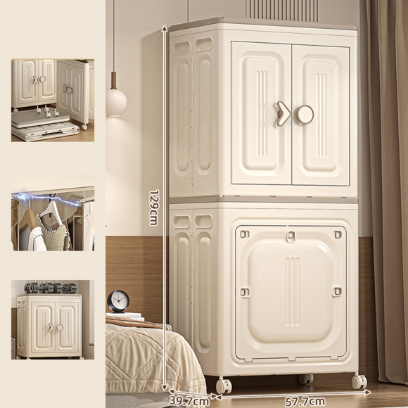 폴딩 리빙박스 이불옷정리 장난감 수납함 2p세트I-5(색상)