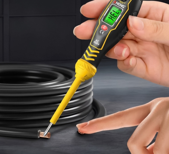 체크온 비접촉 디지털 검전기(십자) (옐로우)