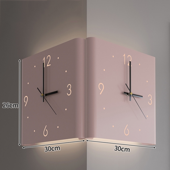 인테리어 양면 센서등 무소음 벽시계 03(색상)