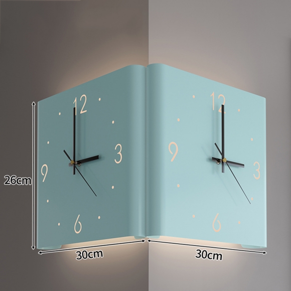 인테리어 양면 센서등 무소음 벽시계 03(색상)