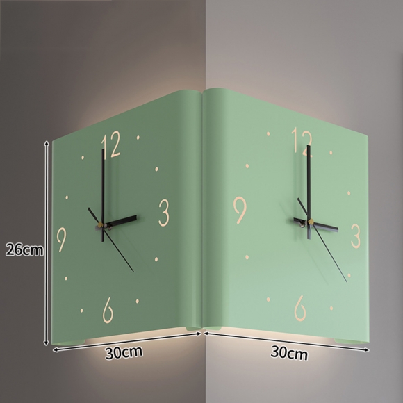 인테리어 양면 센서등 무소음 벽시계 03(색상)