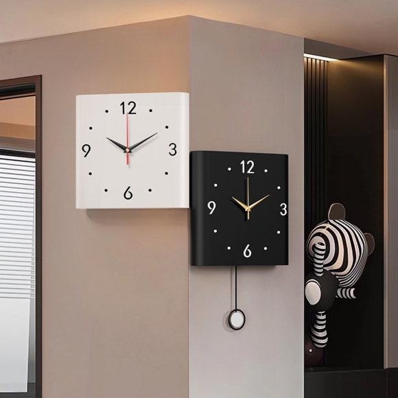 인테리어 양면 센서등 무소음 벽시계 04