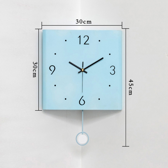 인테리어 센서등 코너 무소음 벽시계(색상)