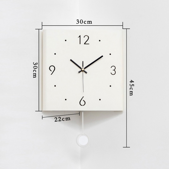 인테리어 코너 무소음 벽시계(색상)