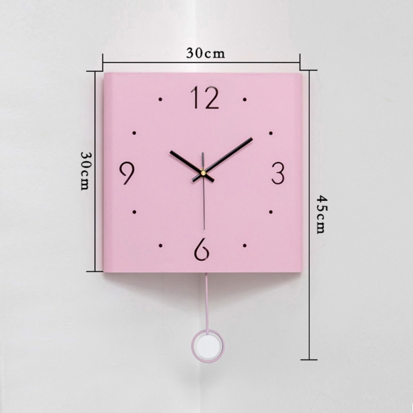 인테리어 코너 무소음 벽시계(색상)