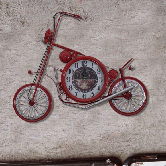 인테리어 오토바이 장식품 벽시계(색상)