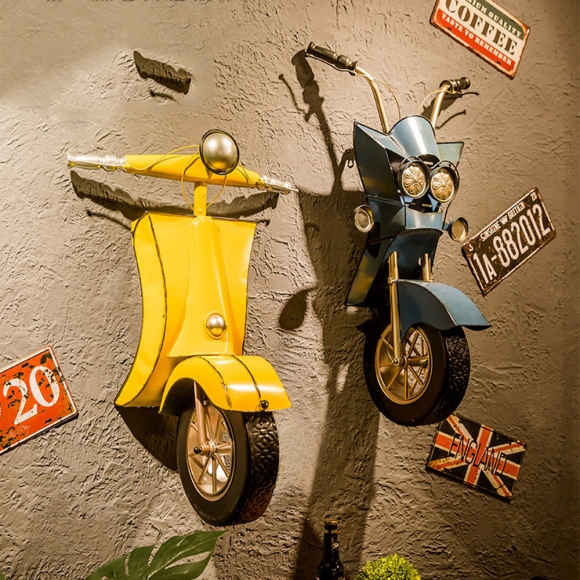 벽걸이 오토바이 장식품 02