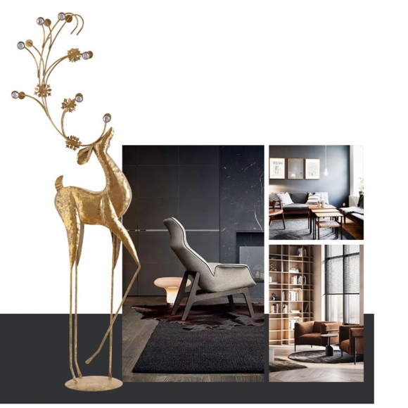 빈티지 사슴 플로어 장식품A-2(100cm)