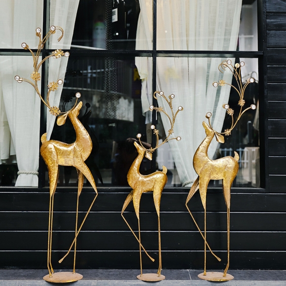 빈티지 사슴 플로어 장식품 3p세트A-4