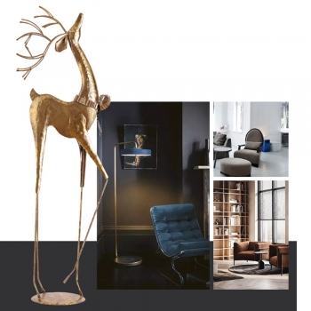 빈티지 사슴 플로어 장식품B-1(106cm)