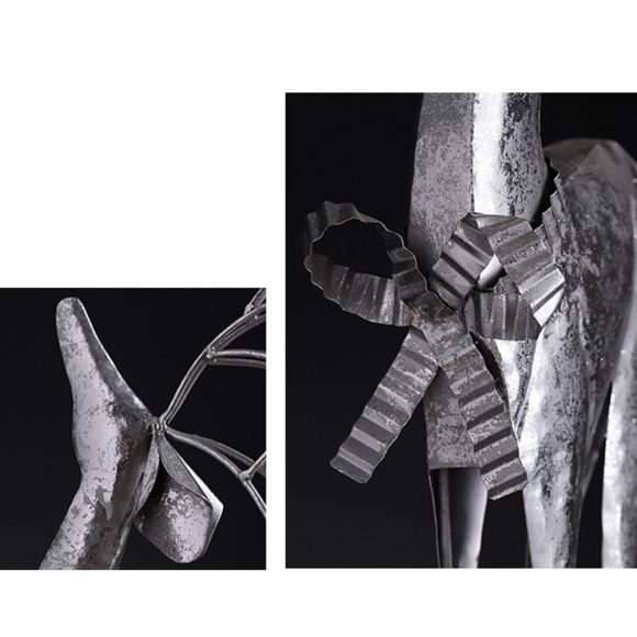 빈티지 실버 사슴 플로어 장식품C-2(89cm)