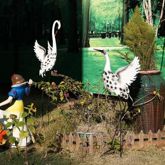 정원 학 플로어 장식품 3p세트D-1