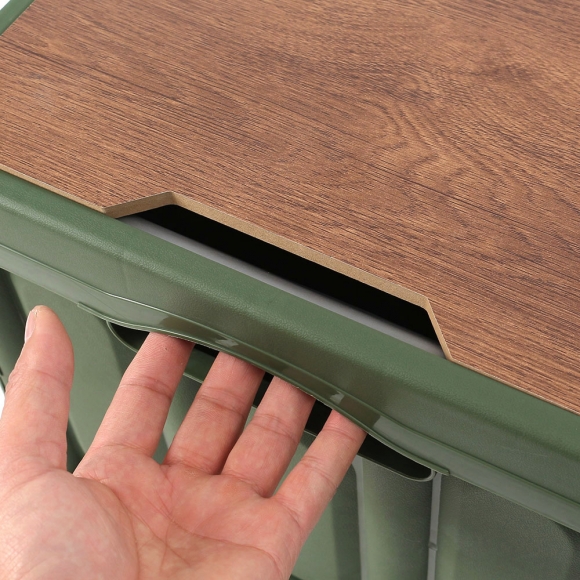 55L 베스트 캠핑 폴딩박스(+방수백) (카키)