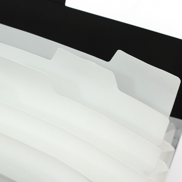 오피스 포켓 도큐먼트 파일(8칸) (블랙)