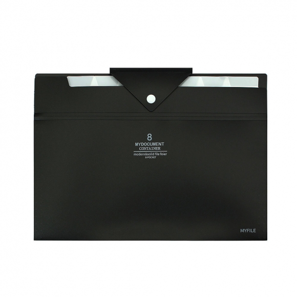 오피스 포켓 도큐먼트 파일(8칸) (블랙)