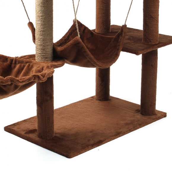 펫캐슬 고양이 캣타워(135cm) (브라운)