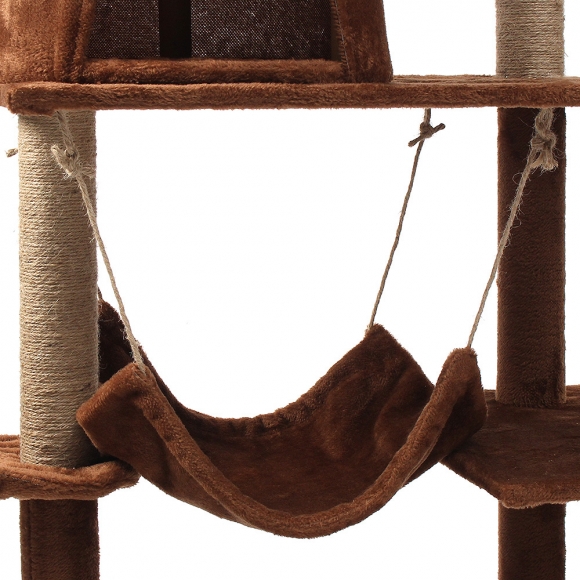 펫캐슬 고양이 캣타워(135cm) (브라운)