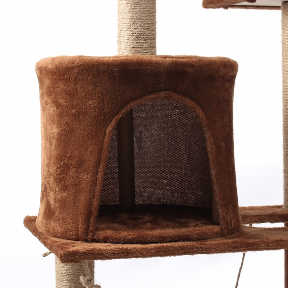 펫캐슬 고양이 캣타워(135cm) (브라운)