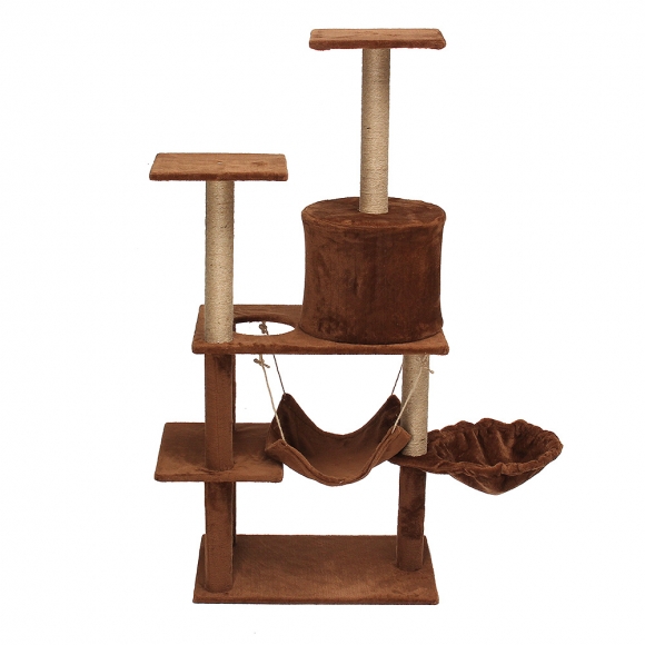 펫캐슬 고양이 캣타워(135cm) (브라운)