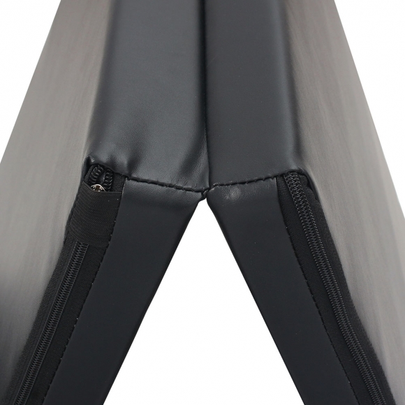 홈트 3단 접이식 헬스 요가매트(180x60x5cm) (블랙)