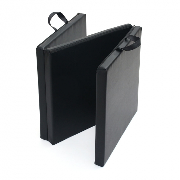 홈트 3단 접이식 헬스 요가매트(180x60x5cm) (블랙)