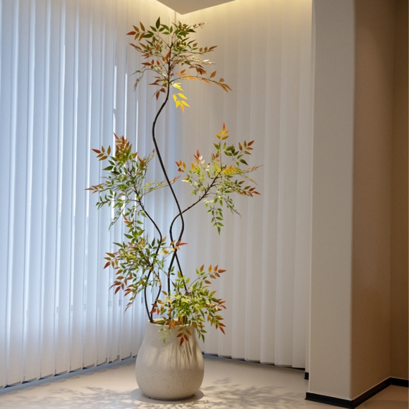 인테리어 컬러 남천나무 조화 나무(160cm)