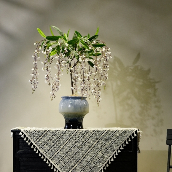 인테리어 우아한 학자스민 조화 화분(색상)