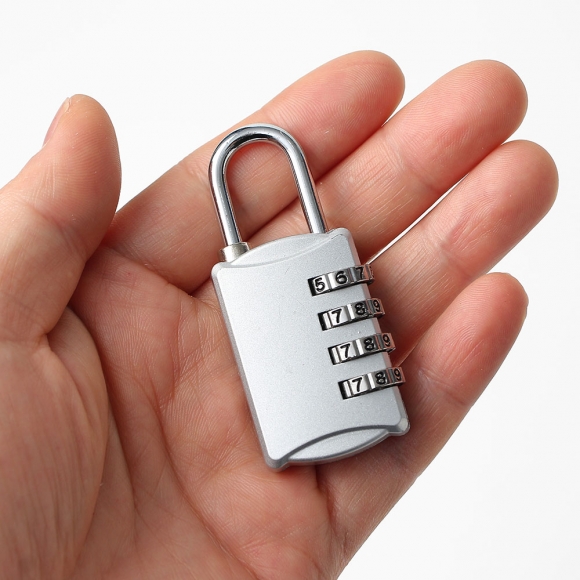 [영달철물] 넘버락 4자리 번호 자물쇠 3p세트(A) (실버)