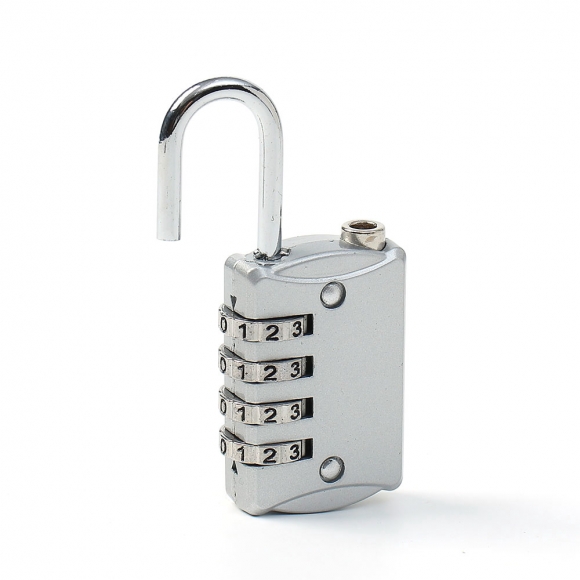[영달철물] 넘버락 4자리 번호 자물쇠 3p세트(A) (실버)