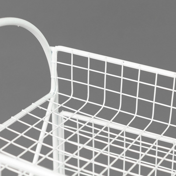 홈무드 6단 이동식 북트롤리(화이트)