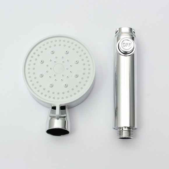 플로우픽 4단 수압 온오프 샤워기헤드(실버)