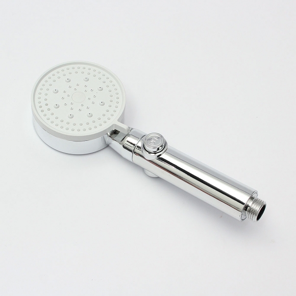 플로우픽 4단 수압 온오프 샤워기헤드(실버)