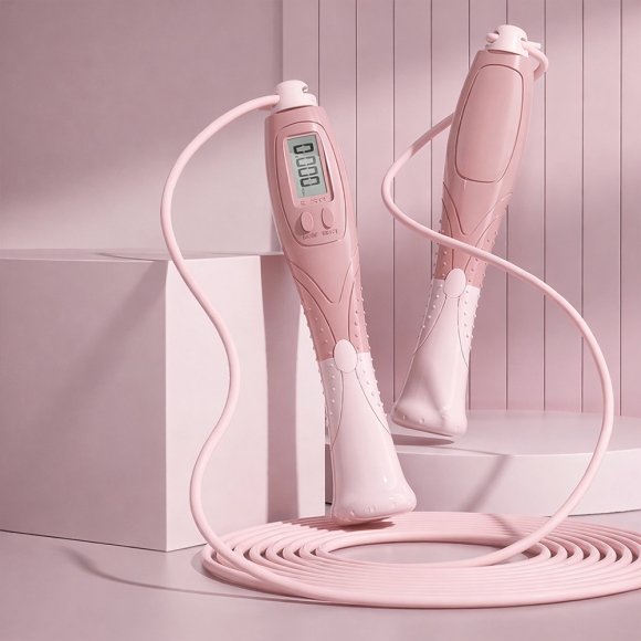 줄꼬임방지 와이어 카운트 줄넘기(핑크) A-1