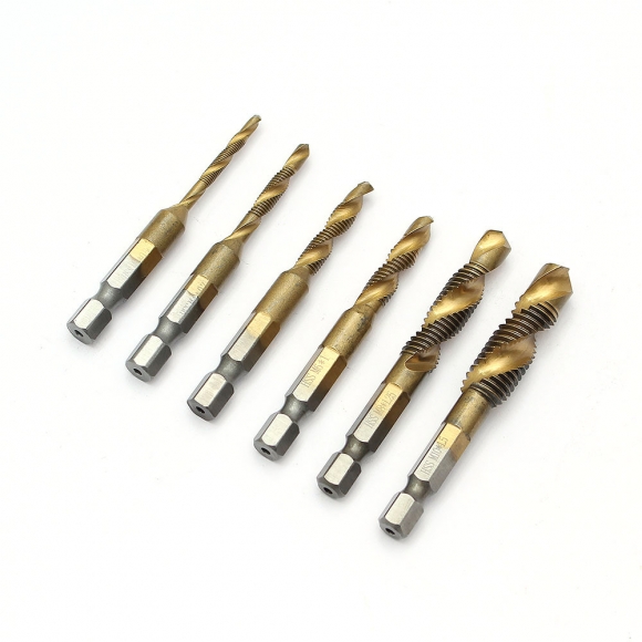 탭핑비트 드릴탭 6종세트(롱타입) (티타늄코팅)