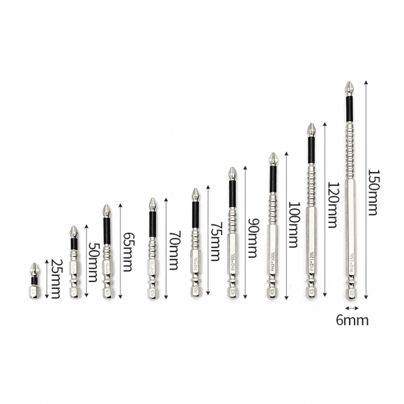 공구존 십자 드라이버 비트 9종 세트