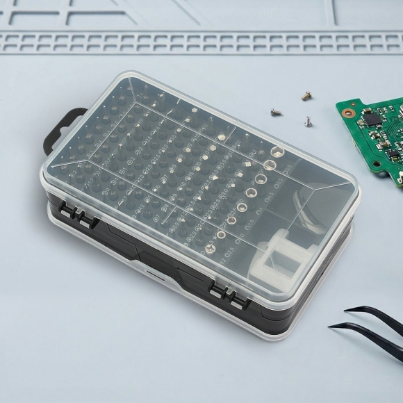 115종 올인원 정밀드라이버 수리키트(블랙 그레이)